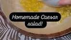 Thanks to Steelpan.guy's mom for this tasty Caesar salad ...