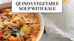 This hearty quinoa vegetable soup is exactly what I need. It's ...