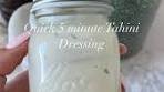 This is your new go to 5 minute tahini dressing recipe and it ...