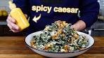 This Spicy Kale Caesar is My NEW Salad Obsession