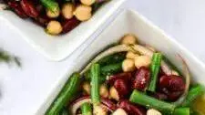 Three Bean Salad with Tangy Honey Mustard