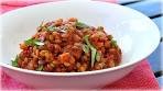 Tomato Lentils - Spicy Vegetarian Chili Lentils Recipe