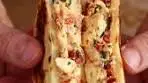 Tomato Mozzarella Basil Stuffed Flatbreads Recipe
