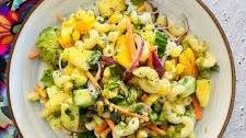 TROPICAL PASTA SALAD & LEMON POPPY SEED DRESSING