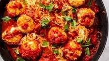 Turkey Veggie Meatballs With Spaghetti Squash
