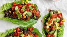 Vegan Black Bean Lettuce Wraps