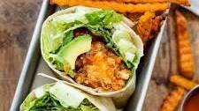Vegan Buffalo Sriracha Chicken Wraps