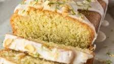 Vegan coconut and lime drizzle cake