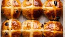 Vegan hot cross buns