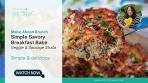 Vegetable Sausage Breakfast Bake | Easy & Delicious Savory ...