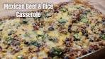 What's For Dinner! Mexican Beef & Rice Casserole