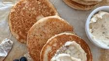 Whole Wheat Sourdough Pancakes with Banana and Oats