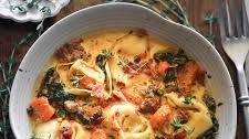 30-Minute One-Pot Creamy Italian Sausage Tortellini Soup