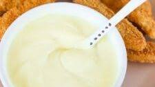 4-Ingredient Honey Mustard Dip with Greek Yogurt