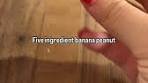 5 ingredients banana peanut butter oat cookies A SUPER ...