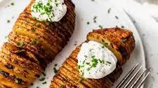 Air Fryer Hasselback Potatoes
