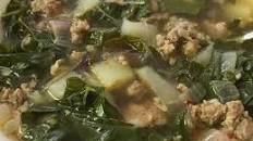 Almost Tuscan Sausage and Kale Soup