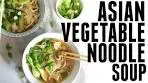 ASIAN VEGETABLE NOODLE SOUP | VEGAN + GF | This ...
