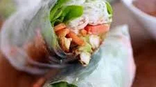 Avocado and Vietnamese Chicken Springs Rolls