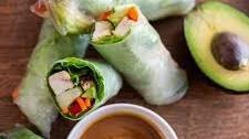 Avocado Chicken Spring Rolls