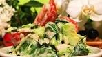 Avocado Tomato Spinach Salad with Cayenne Vinegar ...