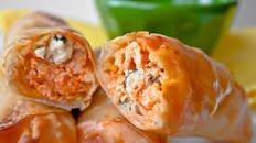 Baked Buffalo Chicken Rolls