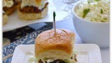 BBQ Beef Sliders with Creamy Crunchy Coleslaw