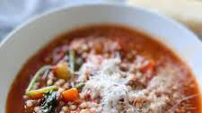 Beefy Tomato Pastina Soup