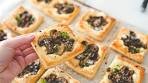Best Mushroom Puff Pastry Tarts with Cream cheese | Easy ...