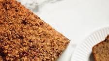 Bourbon Banana Bread with Praline Topping