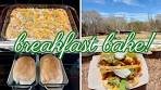 Breakfast casserole & tacos!