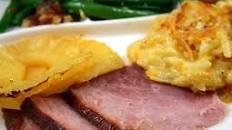 Brown-Sugar-Glazed Ham With Pineapple
