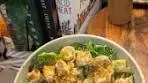 Buffalo chicken caesar salad with tortellini and toasty ...