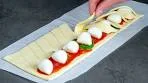 Caprese in puff pastry from the store! A fantastic appetizer that ...