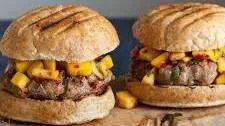 Caribbean Turkey Burgers with Fiery Mango Salsa