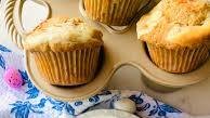 Carrot Cake Muffins with a Cheesecake Swirl