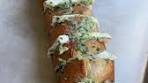 Cheesy Brie Stuffed Garlic Baguette Recipe