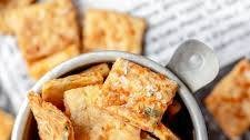 Cheesy Sourdough Discard Crackers