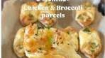 Chicken and Broccoli Puff Pastry Parcels Recipe