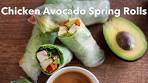 Chicken Avocado Spring Rolls or Summer Rolls - Easier than ...