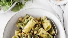 Chickpea Pesto Pasta Salad