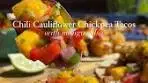 Chili-Roasted Cauliflower and Chickpea Tacos topped with ...