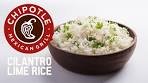 Chipotle's Official Cilantro Lime Rice Recipe!
