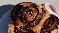 Chocolate Peppermint Holiday Cinnamon Rolls