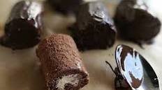 Chocolate peppermint mini rolls