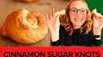Cinnamon Sugar Knots Made From Biscuit Dough