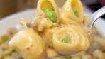 Claire | One-Pan Creamy Sausage Pasta with Peas ...