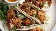Coconut Shrimp Tacos with Habanero Lime Butter