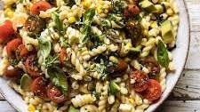 Corn, Tomato, and Avocado Pasta Salad