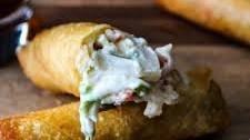 Crab and Cheese Spring Rolls